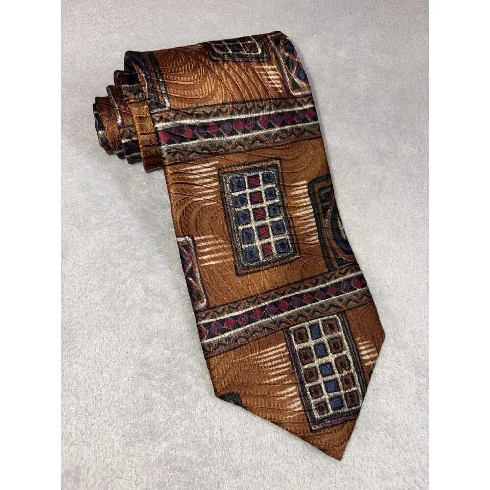 Granger Owings Men’s Necktie 100%‎ Handmade Silk Made in USA Fast Shipping!